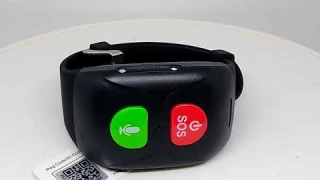 Браслет с кнопкой SOS для пожилых людей Wonlex S1 черный