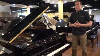 1980 Yamaha C5 Polished Ebony 6'6" #3200604