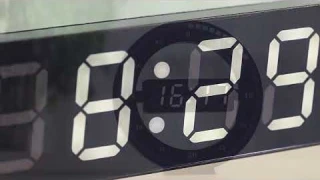 Светодиодный настенные часы, современный дизайн, двойное использование, диммирование, цифровые