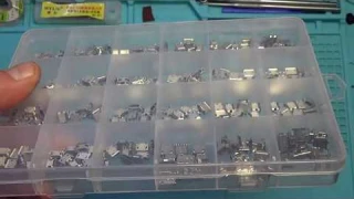 Набор разъёмов Micro и Mini USB 240 штук в пластиковом контейнере