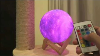 Ночник Светильник MAGIC MOON LIGHT 3D Цветной