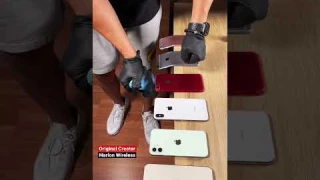 Which phone was stronger? 😳 #test #break #phones #iphone