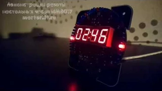 NM8017 - электронные часы на светодиодах с будильником и датчиком температуры (набор для сборки)