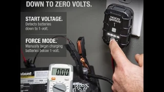 NOCO GENIUS1, 1A Fully-Automatic Smart Charger, 6V and 12V Portable Automotive Car Battery Charger