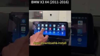 12.3 inch BMW X3 X4 F25 F26 CIC NBT Android 12 GPS navigation Screen Apple Carplay Android Auto!