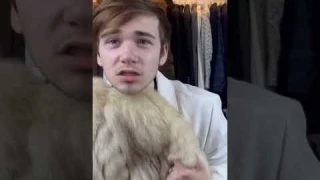 Do you like real or fake fur?  #realfur #furcoat #furry #luxury #unboxing #coat #shorts #viral #lv