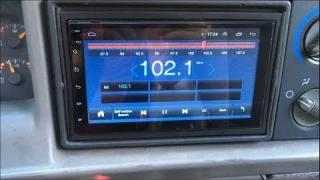 Podofo автомобильный мультимедийный плеер Andriod gps навигация 2DIN HD  WiFi USB FM 2 Din 7 "
