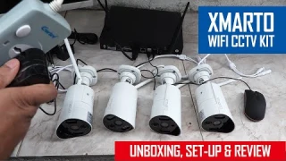 Xmarto Wireless CCTV Camera Kit Unboxing, Set-Up & Review WPS2K84-1TB