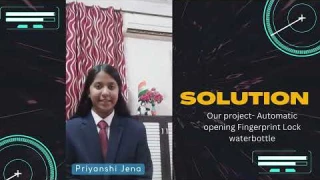 V706 - Automatic Opening Fingerprint Lock Water Bottle