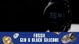 FOSSIL GEN 6 BLACK SILICONE (FTW4061). Обзор\Review by secunda.com.ua