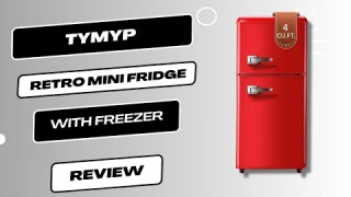 Mini Fridge with Freeze Retro Tymyp  Review | Chill in Style