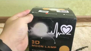 Ночник светильник настольный Луна / 3D mooonlight lamp / Видео обзор