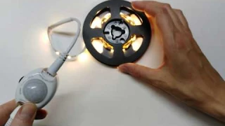 Диодная лента с датчиком движения и блоком питания.