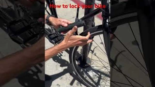 How to lock your bike with a U-Lock