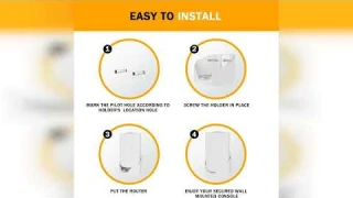 Review: Wall Mount for TP-Link Deco X68/XE75/AXE5300 Mesh Wi-Fi 6 System, Space-Saving Wall Ha...