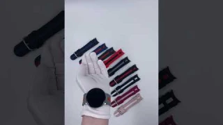 Двухцветный силиконовый ремешок для Samsung Galaxy Watch 4/5/6 #ремешок#смартчасы#galaxywatch#часы