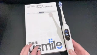 ASMR Unboxing Usmile Y20 Pro Electric Toothbrush with short nails - Tapping, Paper, Lid cover