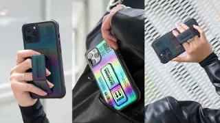 Skinarma / Kira Kobai Holographic Case / чехол для iPhone с магнитной подставкой/ремешком на руку