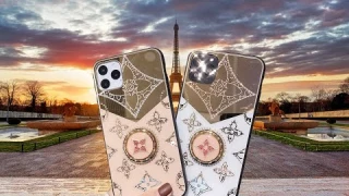 Чехол для iPhone  Супер модель с держателем и стразами  Отличный подарок