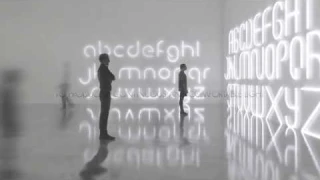 Модульный светильник, лампы-буквы  Alphabet of Light, дизайн - BIG