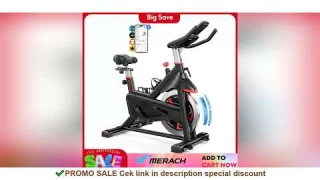 MERACH Exercise Bike S38 Indoor Cycling Magnetic Resistance Exclusive App 300lbs Capacity Comfortabl