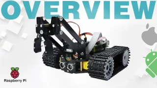 Freenove Tank Robot Kit for Raspberry Pi [Overview] Crawler Chassis Ball Tracing Line Tracking