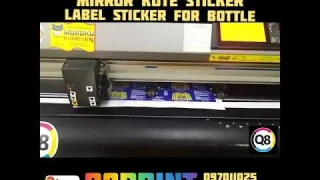 Print & cut label sticker