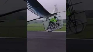 🛩️ Bike Powered Airplanes 🤯 #flight #aircraft #aviation