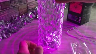 Обзор настольной лампы RGB Crystal Rose на аккумуляторе 🔋💡