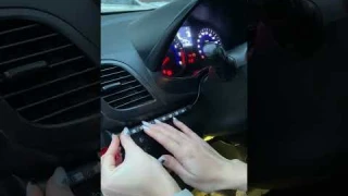 Подсветка салона для автомобиля. Подсветка в машину с пультом и адаптером питания в прикуриватель.