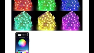 Новогодняя умная светодиодная гирлянда, 10М с управлением через Bluetooth