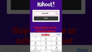 Pls I need Kahoot codes