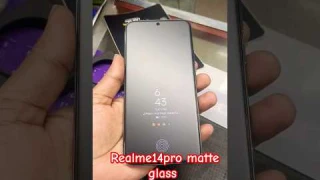 Realme14pro matte screen guard membrane tempered glass protector #stickering #temperedglass