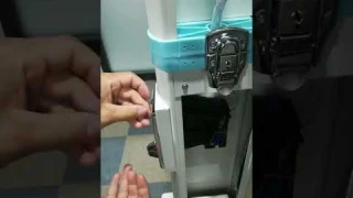 Height and weight scale accessories: coin acceptor setting video