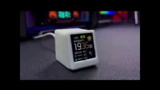 Wi-Fi Enabled Desktop Smart Mini Digital Weather Clock with Type C Plug-in #uae #youtube