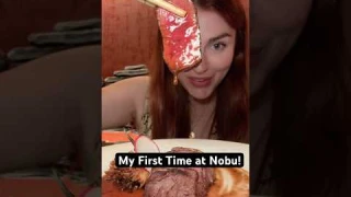 Everything I ate my first time at Nobu! #foodie #shorts #eating #nobu #japanesefood #nycfood #sushi