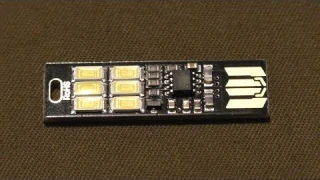 Ночной светодиодный миниатюрный USB светильник. Обзор и тесты.