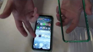 Xiaomi Redmi Магнитный металлический чехол с защитным закалённым стеклом экрана. Распаковка,обзор.