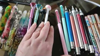 Коллекция моих стилусов для алмазной вышивки