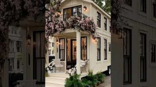 Luxury Tiny House with Balcony 🌸🏡 | Dream Home #houseonWheels #DreamHome #Cottagecorea