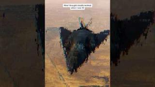 How I imagined Stealth Aircraft as a kid