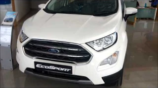 All New Ford EcoSport Titanium Diamond White Colour Interior and Exterior Walkaround !