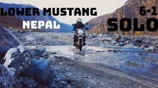 First Solo Indian on Platina 100cc at Most Dangerous roads of Lower Mustang Nepal