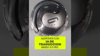 Audífonos con Inteligencia Artificial de traducción Miniso X15 Pro