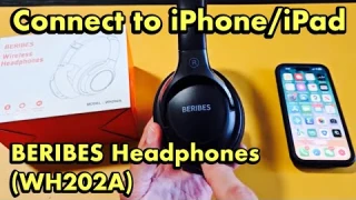 BERIBES Headphones (WH202A): Connect to iPhone & iPad's via Bluetooth