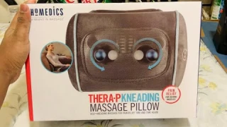 Thera-P Shiatsu Massage Pillow Full Body Deep Tissue Kneading Neck, Back, Lumbar, Shoulder HoMedics