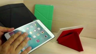 ОБЗОР: Фирменный Кожаный Чехол-Подставка Smart Cover для iPad Mini 4 "iMax" серия "Origami"