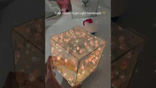 Tulips Night Lamp 🌷🛋️ Making #shorts #shortsfeed #viral #youtubeshorts #diy #tulip #tulipgarden