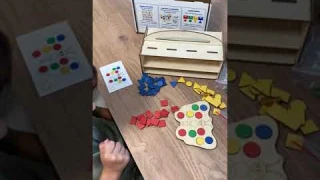 Развивающая игра Умный сундучок, деревянный сортер для малышей, 4 игры в 1