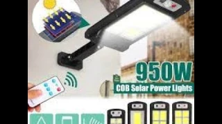 150 COB 120 светодиодный уличный светильник с датчиком движения и дистанционным управлением.